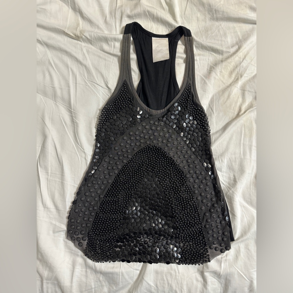 Trosman heavily beaded tank top